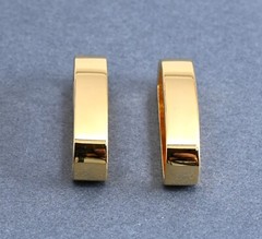 New man/woman 1 1/4&Prime; 30mm belt keeper(#028b) (2 pcs set) gold color USA