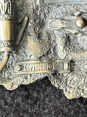 1991 Native American Indian Chief Skull The Great American Buckle Co. USA #1956
