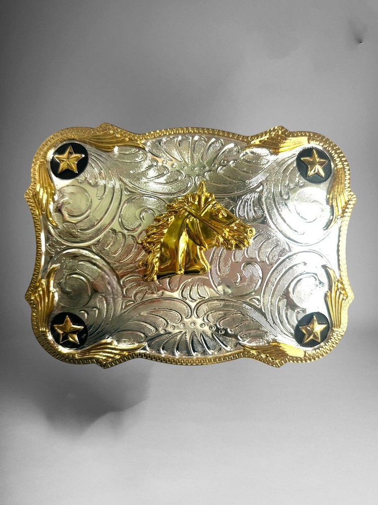 Horse Rodeo Western Cowboy Style Belt Buckle Hebilla Vaquera Con Caballo