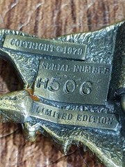 Flying Eagle Metal Belt Buckle 506 The Great American Co Chicago USA