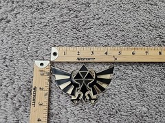 Nintendo Legend of Zelda Triforce Hyrule Crest Belt Buckle Mens Gold/Black