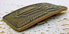 INGERSOLL RAND BELT BUCKLE CONSTRUCTION EQUIPMENT APC SOLID BRONZE ROLLER PAVER.