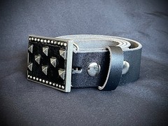 “Visitors Over Cairo” Industrial Studded Belt Buckle – Darren McNeese Archive