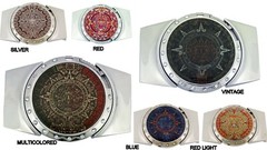 New Mayan Mexico MEN COWBOY WESTERN Aztec Calendar REMOVABLE LIGHTER Belt Buckle