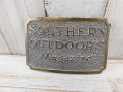 Vtg Southern Outdoors Magazine 1982 Limited Edition Belt Buckle