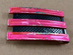 Adidas Golf 3 Stripe Pink & Black Color Trophy Award Style Used Belt Buckle