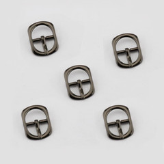 12Pcs Alloy Metal Single Prong Pin Buckles Center Bar Buckles Shoes Strap Watch