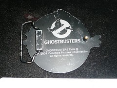 GHOST BUSTERS BELT BUCKLE GLOWS IN THE DARK COOL!!
