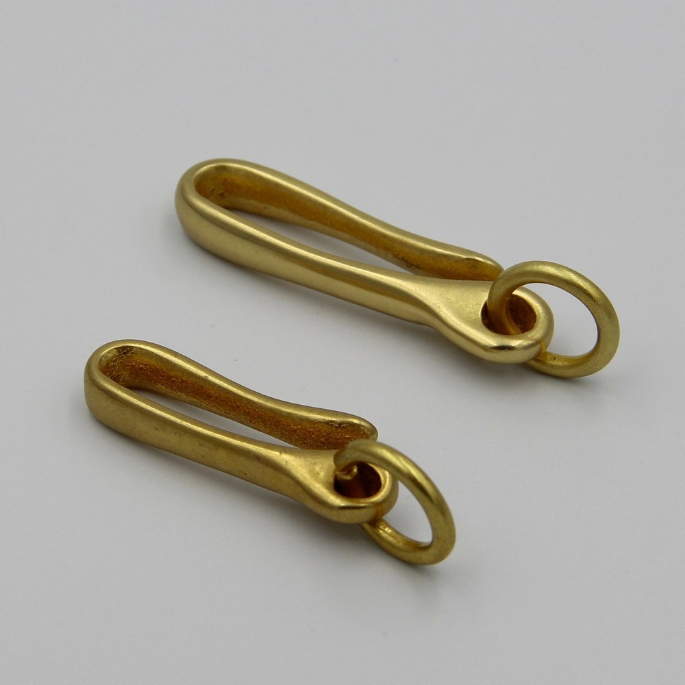 Brass Fish Hook Belt Clip Keychain Holder Key Manager lot