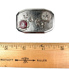 Vintage Jack Name Fire Department Child&rsquo;s Metal Belt Buckle