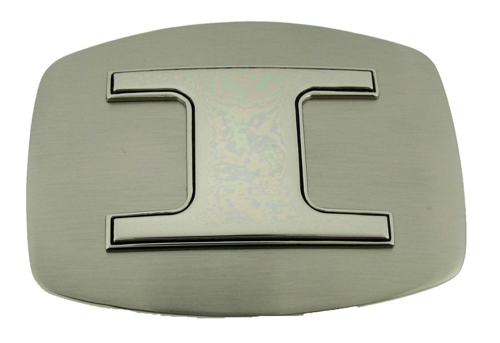 Initial I Letter i Belt Buckle New Men Women Western Really Cowboy Silver Metal