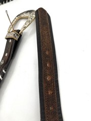 Circle Y Silver Laces Belt Lot 2 Straps 1 Crumrine Buckle Interchangeable