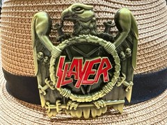 Antiqued Bronze Eagle Music Rock Band Belt Buckle