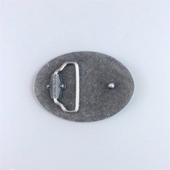 Antique Silver Southwest Star Western Oval Belt Buckle also Stock in the US