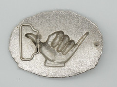 Hawaiian Islands Hang Loose Shaka Belt Buckle | American Silver Vintae Buckle