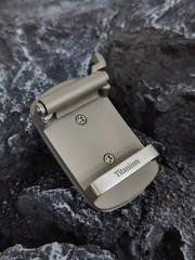 New Pure Titanium Men&rsquo;s Belt Pin Buckle Five Blessings Pattern Anti Allergic EDC