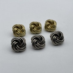Twisted Design Sewing Button,Clothing Shank Button,Brass Sewing Button, lot