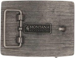 Montana Silversmiths Longhorn Collection Western Attitude Belt Buckle
