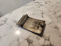 Foster Weld Belt Buckle Unique Modern Industrial Artisan Metal 2007