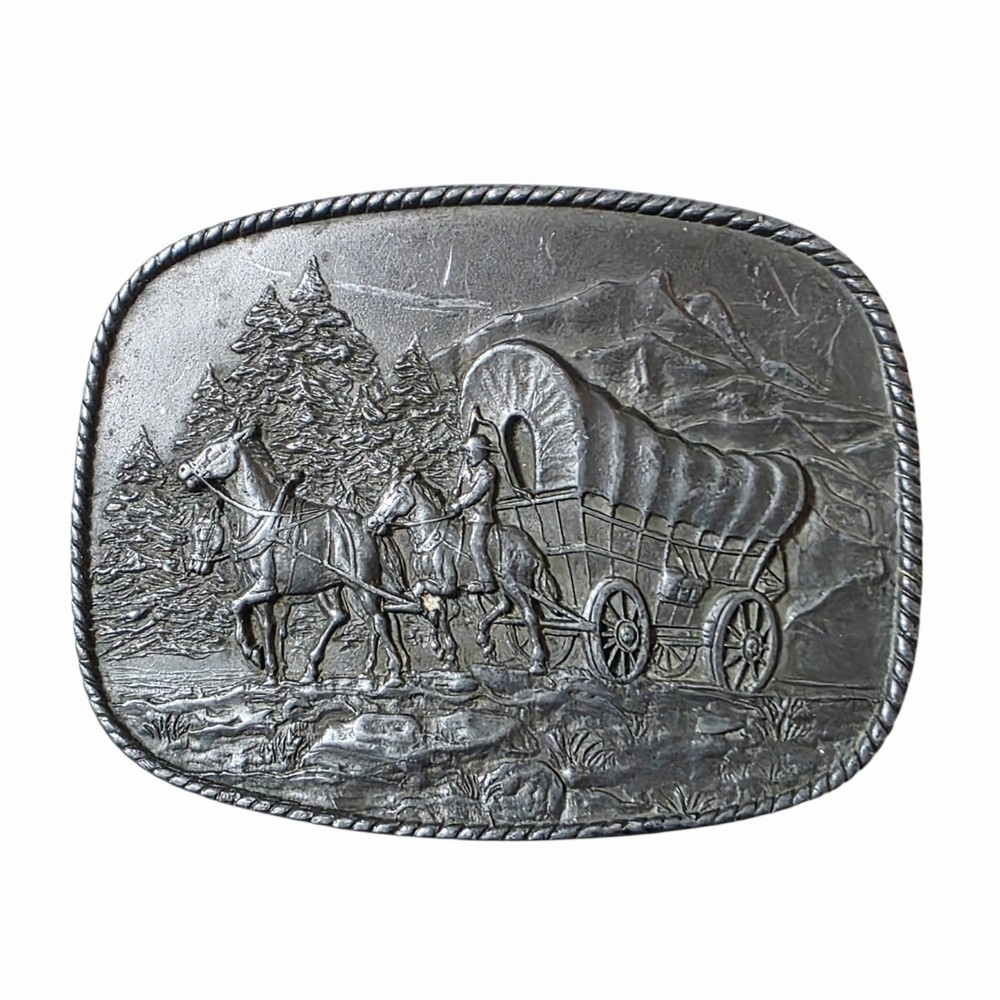 Vtg R&S Bicentennial Wagon Train Pilgrimage Pennsylvania Belt Buckle