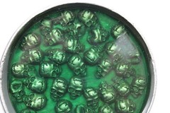 Men Silver Metal Halloween Biker Belt Buckle Skeleton Skulls Gothic Punk Green