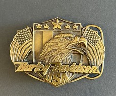 Harley Davidson Belt Buckle Buffalo Biker Style