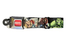 Marvel Comics Buckle Down Belt Buckle With All Hero’s. Adjustable Fit