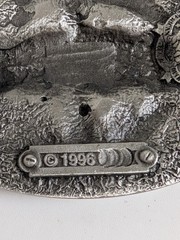 Vintage 1996 Vietnam Veteran Belt Buckle GAP 4360 Service Ribbon Pewter USA