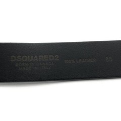 Used Dsquared2 Icon Buckle Belt 85 Black Silver Dsquared 10 240010515092