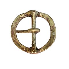 Handmade Solid Brass Belt Buckle USA | 1.5&Prime; « CIRCLE of LIFE » Artisan Buckle Men