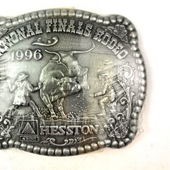 Award Design Medals Hesston NFR 1996 Commemorative Belt Buckle New