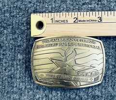 Belt Buckle American veterans Disabled for Life Memorial 2007 Charity
