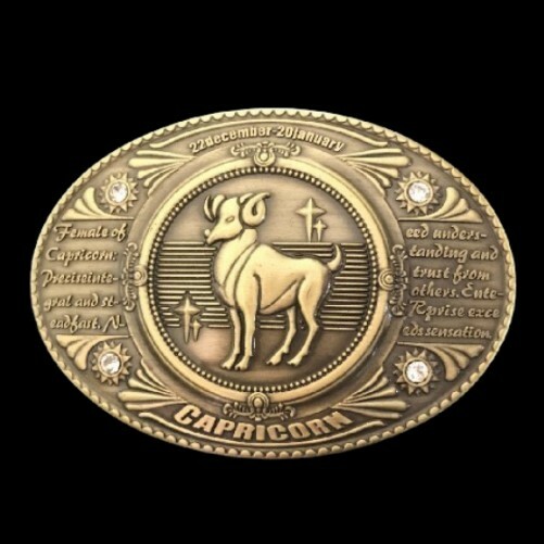 Capricorn Horoscope Zodiac Signs Women&rsquo;s Belt Buckle Belts Buckles