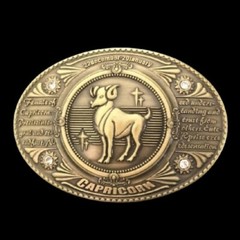 Capricorn Horoscope Zodiac Signs Women&rsquo;s Belt Buckle Belts Buckles