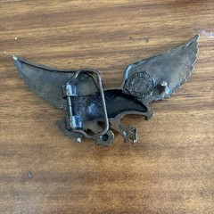 Vintage Brass Eagle Guns N Roses Belt Buckle Labeled Original Tour Merchandise