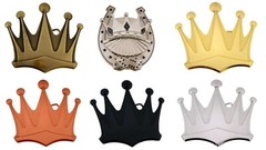 Crown Belt Buckle Mens Womens Wedding Royal Costume Silver Metal Fashion Western