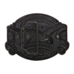 Metal Western Cowboy Belt Buckle 3D Eagle Oval Belt Buckle