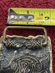 Belt buckle « Fenrir Wolf », Animal Brass belt buckle; Werewolf belt buckle