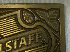 1975 Falstaff Belt Buckle Beer Alcohol Advertising U-168 Beramot Brass Works