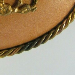 Leather Belt Buckle with Rope Trim Western Rodeo Cowboy Bull