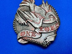 One Love – Cutout Dove Birds Hippie Peace Emblem Belt Buckle By Enmon