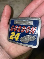 NASCAR Winston Cup Series Jeff Gordon 24 American Legends Foundry belt buckle