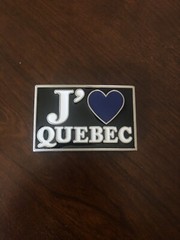 J’aime Quebec I Love Quebec City French Blue Heart Unisex Men&rsquo;s Belt Buckle
