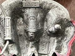Western Cowboy Heavy Belt Buckle KNOCKING BOOTS Funny Unique Design VINTAGE 1982