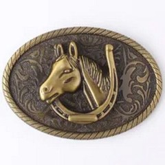 Horse Head Buckles – Super Large Alloy Smooth Buckle Belt Parts Self-Assembly