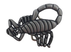 Scorpion Belt Buckle Zodiac Sign Gothic Rodeo USA Cowboy Western Silver Metal TX