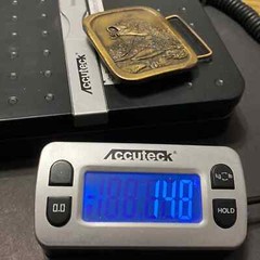 Bass Fishing 1976 Vintage Indiana Metal Craft Solid Belt Buckle