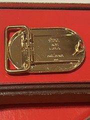 Vintage Lee Monogram P Buckle & Belt Set In Xmas Gift Box Made In USA NEW 32-34