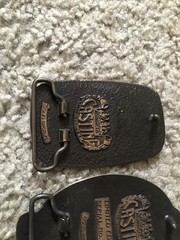 2x Chimney Creek Operating Co. Gold Fields Belt Buckles Solid Bronze Limited Edt