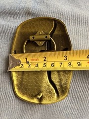 Western Longhorn Bull Skull Belt Buckle – Gold Tone Finish New Big Size Buckle